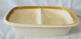 Mikasa F5800 Tan Stone Manor Divided Serving Bowl goes with Many Pattern - $34.54