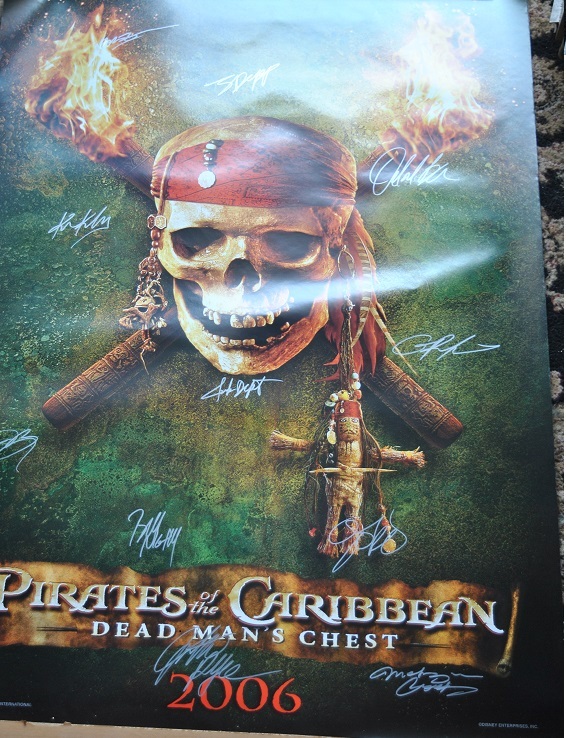 PIRATES Of THE CARIBBEAN Movie Poster x11 Dead Man's Chest