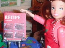 Barbie Sandwich Bar Recipe Book Food Lot fits Fisher Price Loving Family Dolls - $2.96