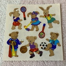 Vintage Sandylion Sports Bears & Bunny Rabbits Prismatic Sticker Mod - $14.99