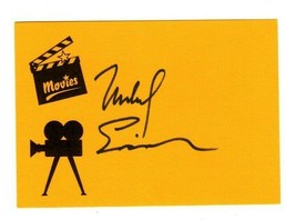 Michael Eisner Signed 3.x5x5 Index Card Disney CEO