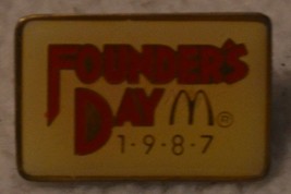 McDonald's Founder's Day Pin 1987 - $11.29