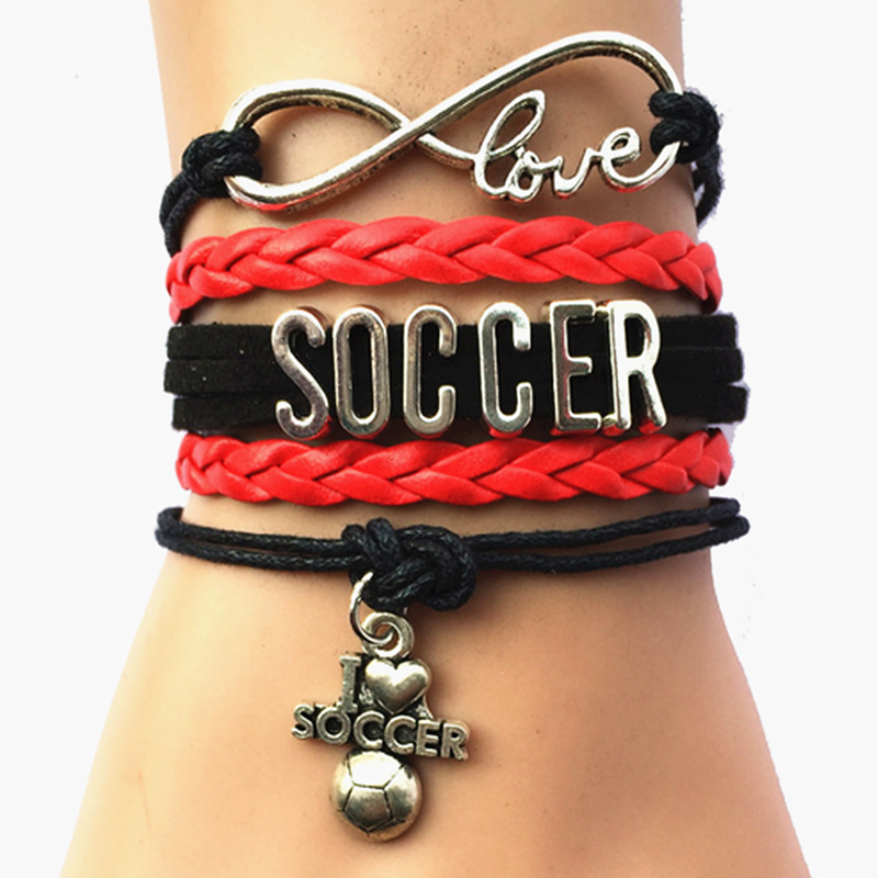 custom name soccer fans football Team fans Bracelet Customize Sport