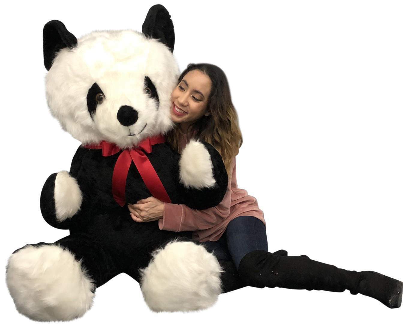 Big Plush 6 Foot Stuffed Panda Bear, Giant Teddy Bear Soft Plush Made ...