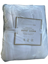 Pottery Barn Teen Organic Favorite Tee Duvet Cover Twin Twin XLWhite NEW - $65.41