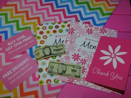 18" Doll American Girl Restaurant Menus, Coupons, Thank You Cards & Play Money-A - $6.92