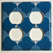 Japanese Pattern Art Scallop Light Switch Outlet wall Cover Plate Home Decor image 15