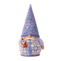 Jim Shore Purple Gnome Holding Santa Limited Edition Heartwood Creek Collectible image 1