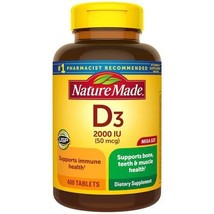 Nature Made Vitamin D3 -- 2000 IU - 400 Tablets - $27.15