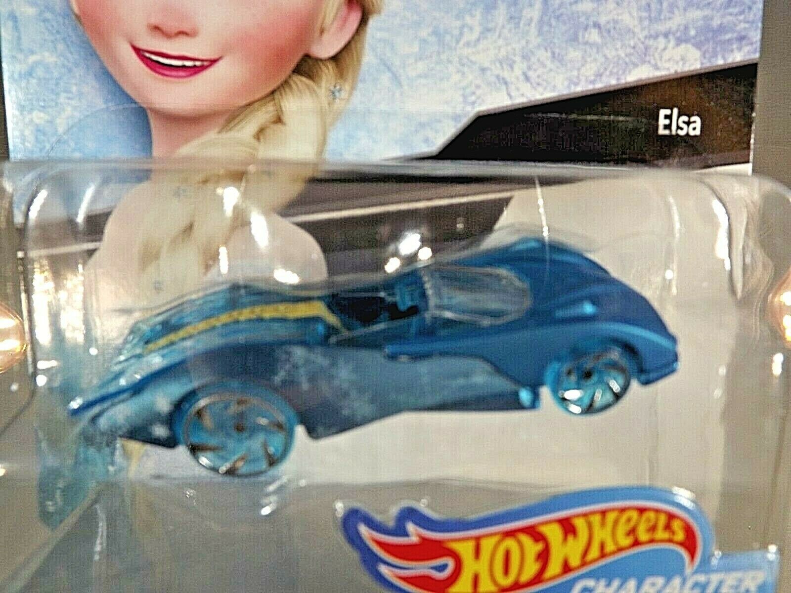 2018 Hot Wheels Disney CHARACTER CARS 2/6 ELSA Frozen w/Blue Wheels w
