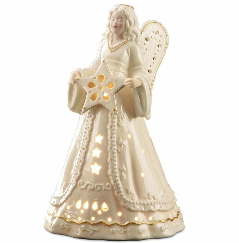 Lenox Seasons Glow Angel Lighted Sculpture Fine China Figurines