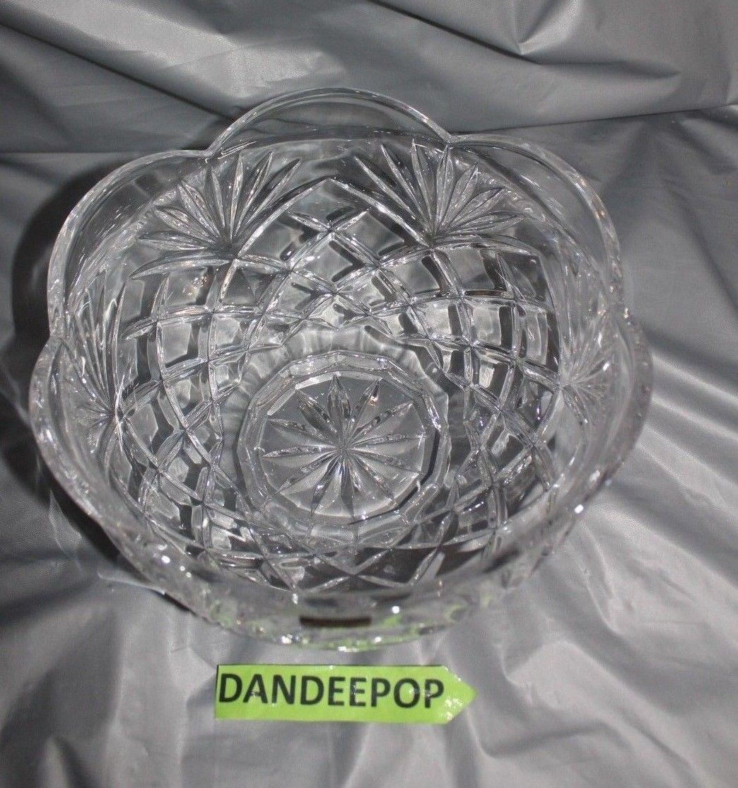 Noritake Full Lead Crystal Hampton Hall Centerpiece Bowl 8 3/4 Germany