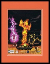 Sphinx 2003 PS2 Gamecube Framed 11x14 ORIGINAL Advertisement