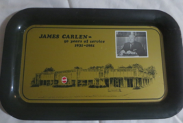 Coca-Cola Metal Tray James Carlen 50 years of Service Cookville, TN 1981 - $9.41