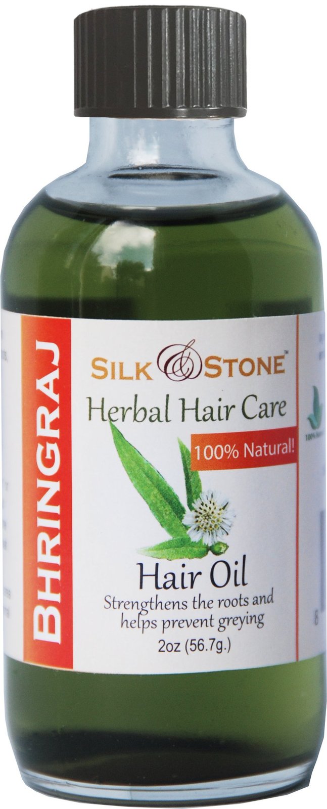 Silk & Stone 100% Pure & Natural Bhringraj Oil for Healthy, Long, Lustrous Hair.