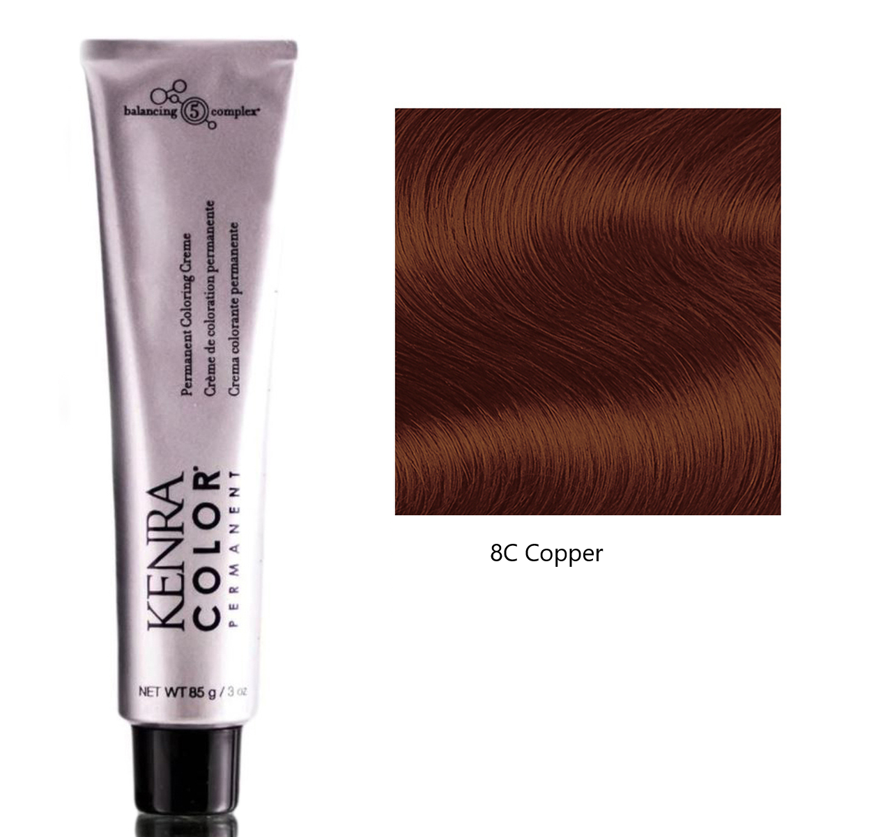 Kenra Professional Permanent Hair Color, 8C Copper- Kenra Color