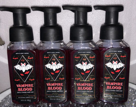4 Bath &amp; Body Works Halloween Gentle Foaming Hand Soap “VAMPIRE BLOOD” - $35.64