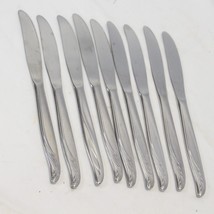  Wm Rogers Bermuda Dinner Knives 7.75&quot; Stainless Lot of 9 - $19.59