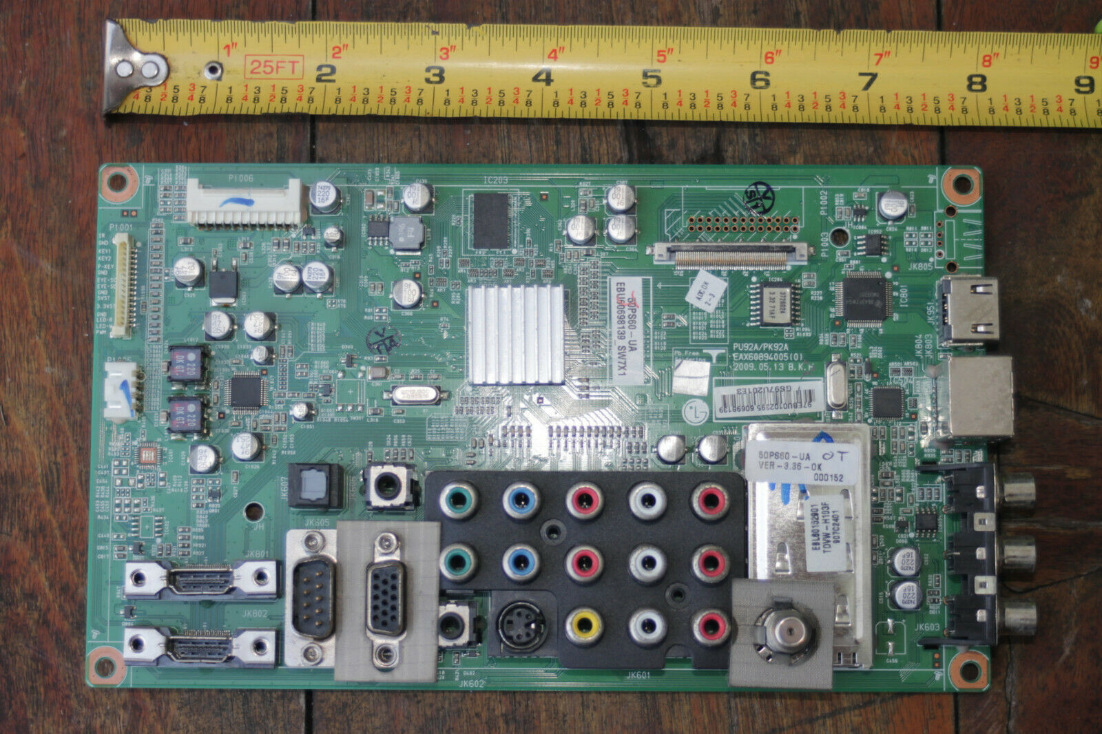 LG 50" plasma TV parts model 50PS60UA stand all PCBs Parts & Repair