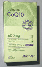 Mistacy Ubiquinol CoQ10 600 mg Dietary Supplement - 60 Softgels - $24.99