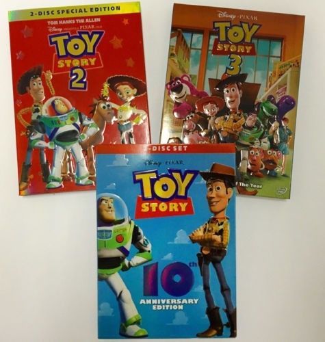 Toy Story Trilogy DVD Complete Set 1 2 3 - DVD, HD DVD & Blu-ray