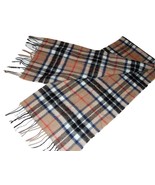 Historical Scotland Clan Collection Wool Scarf Tan Blue White Red Nova C... - $24.97