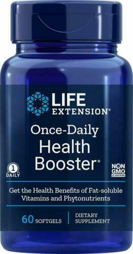Life Extension Once-Daily Health Booster, 60 gels | Fat-Soluble x 12 BOTTLES