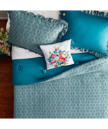 Pioneer Woman ~ Tossed Floral Teal ~ 4 Pc. ~ King Size Comforter Set ~ 9... - $85.00