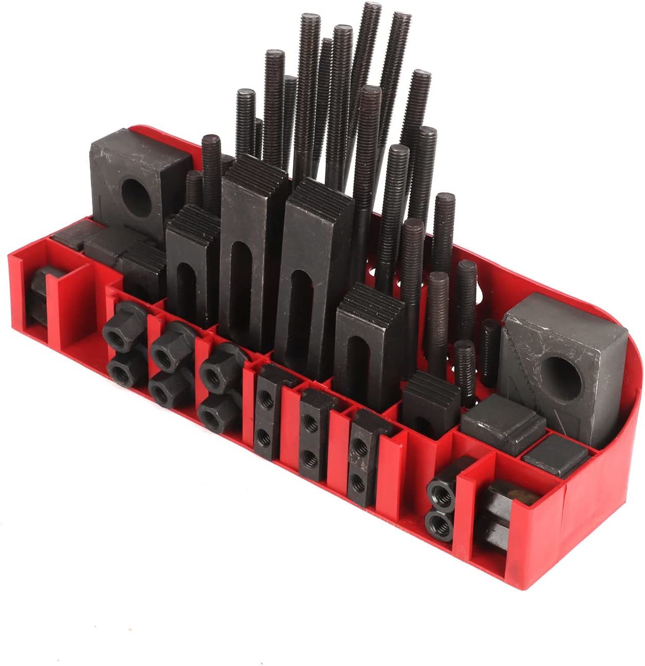 lesolar 58Pc Mill Clamping Kit T-Slot Clamp Kit Milling Machine T Slot ...