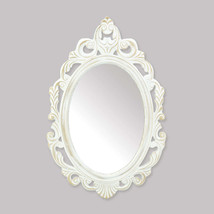 ANTIQUE WHITE WALL MIRROR  - $54.00