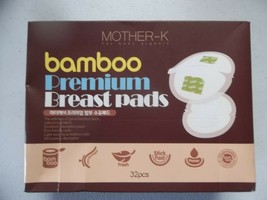 Mother-K Bamboo Premium Breast Pads 32 Nursing Premium - $17.75