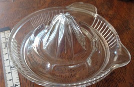 Vintage Glass Kitchenware Clear Glass Orange Juicer 1930&#39;s Reamer  - $39.99