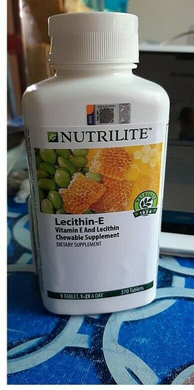 NUTRILITE AMWAY LECITHIN-E VITAMIN E CHEWABLE DIET NATURAL 150/270 ...