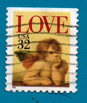 Scott  #2958 Used US Postage Stamp (1995) 32c Love Cherub - $1.99