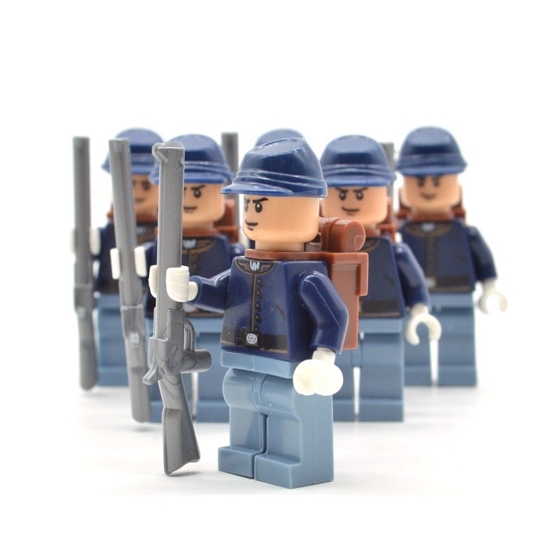 10pcs/set Union Army American Civil War North US soldiers Lego ...