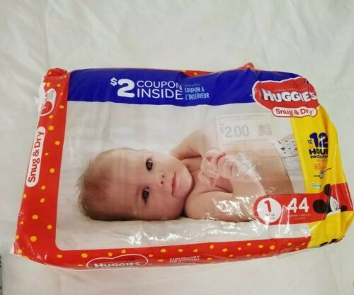 huggies snug and dry size 1 44 ct