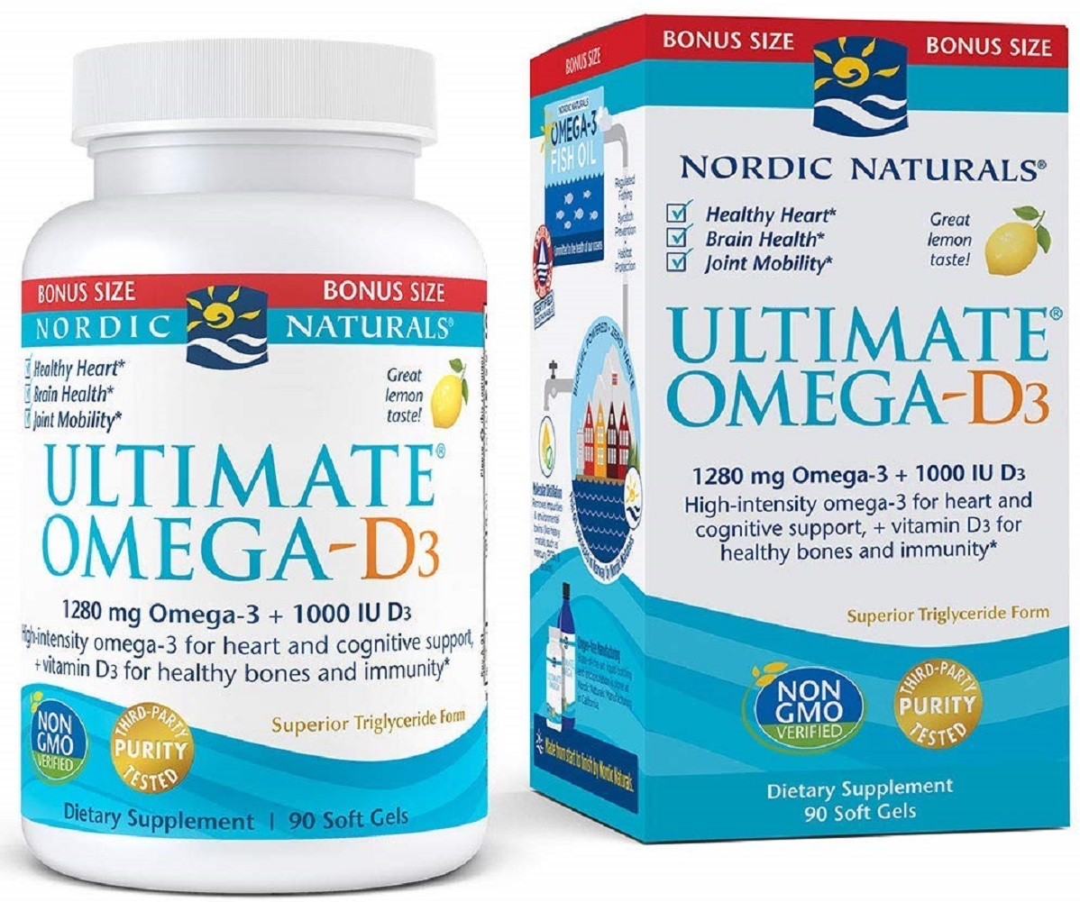 Nordic Naturals Ultimate Omega D3 - Supports Cardiovascular, Brain Health