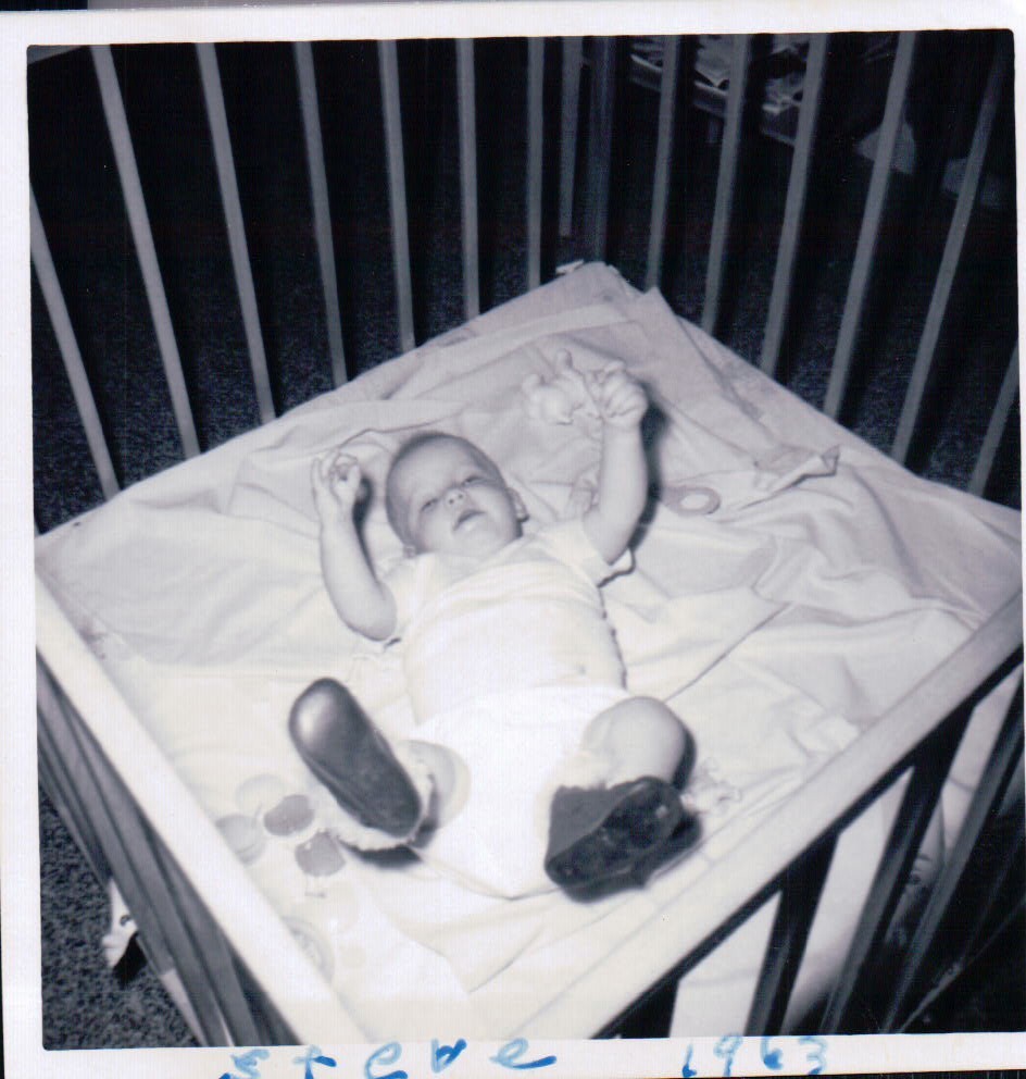 Vintage Baby Boy Kicking His Feet Stuck In and similar items