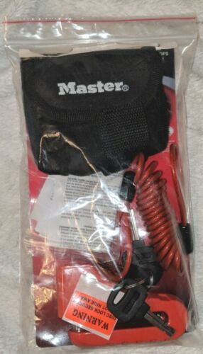 Master Lock Company Disc Brake Lock With Cable And Storage Bag