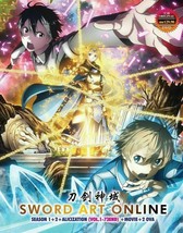 Sword Art Online DVD Complete Season 1+2 +Alizixzation + Movie + 2 OVA US Seller