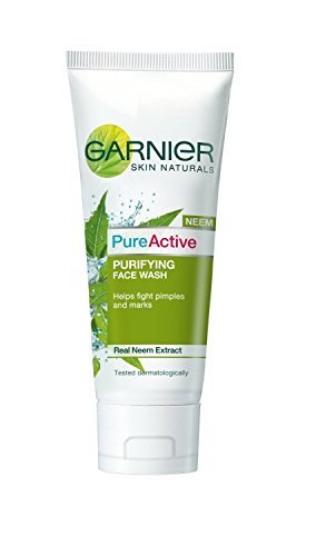 2 x Garnier Skin Naturals Pure Active Neem Face Wash, 100gms each