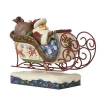 Jim Shore Victorian Sleigh Figurine 11" Long Heartwood Creek Santa Christmas  image 3