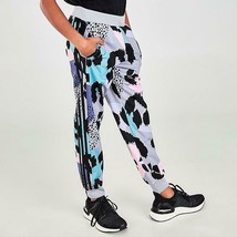 New Adidas Printed Tricot Jogger Pants Girl's Sz L (12-14y) Track Bottom Cheetah - $29.60