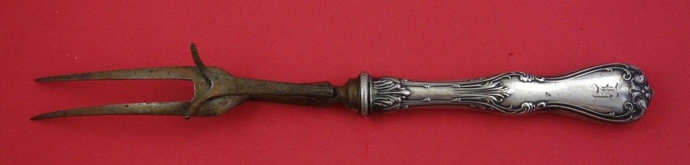 Primary image for Duke of York by Whiting Sterling Silver Roast Carving Fork 11 1/8"