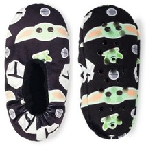 Mandalorian Baby Yoda The Child Star Wars Fuzzy Babba Slippers Sz S/M (8-13) Nwt - $10.99