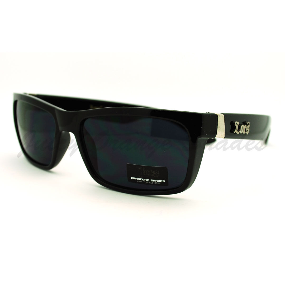 2er Pack Locs 9035 Choppers Sport Glasses Sunglasses Men Women Black White