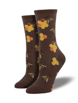 Socksmith Women's Socks Novelty Crew Cut Socks "Busy Bees" / Choose Your Color!! - $11.29