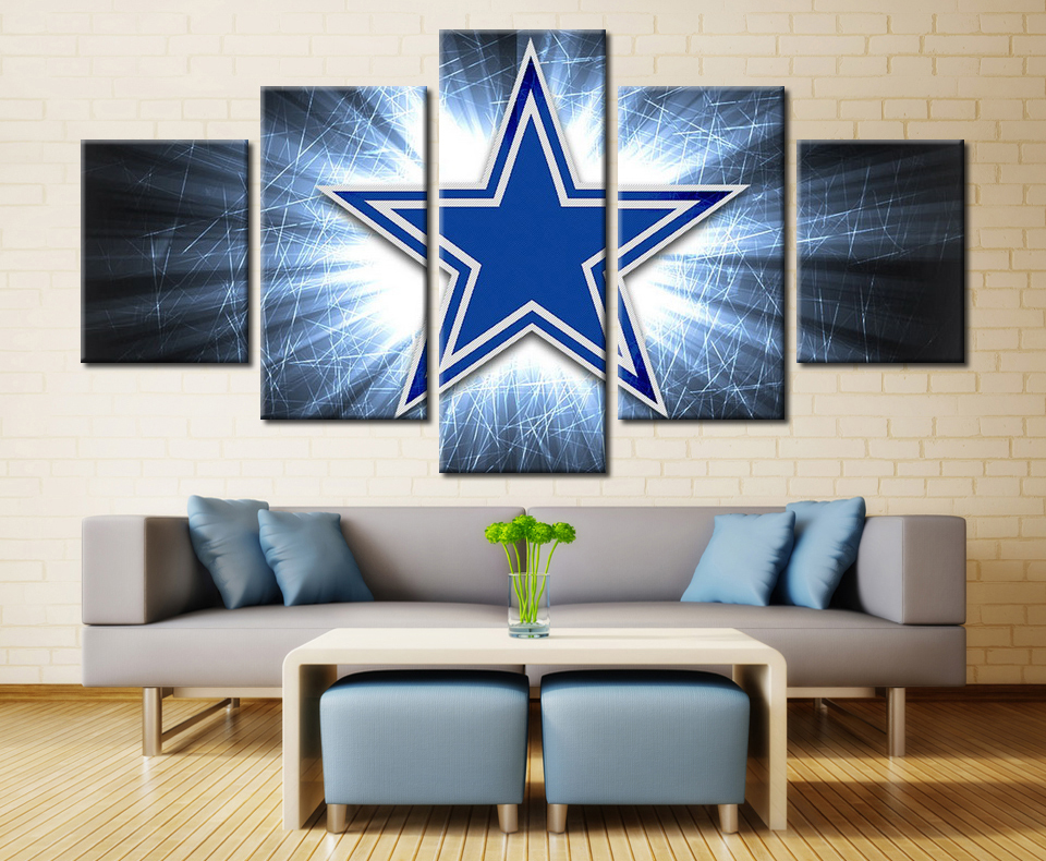 Dallas Cowboys Canvas prints 5 Piece Canvas Art Wall Art ...