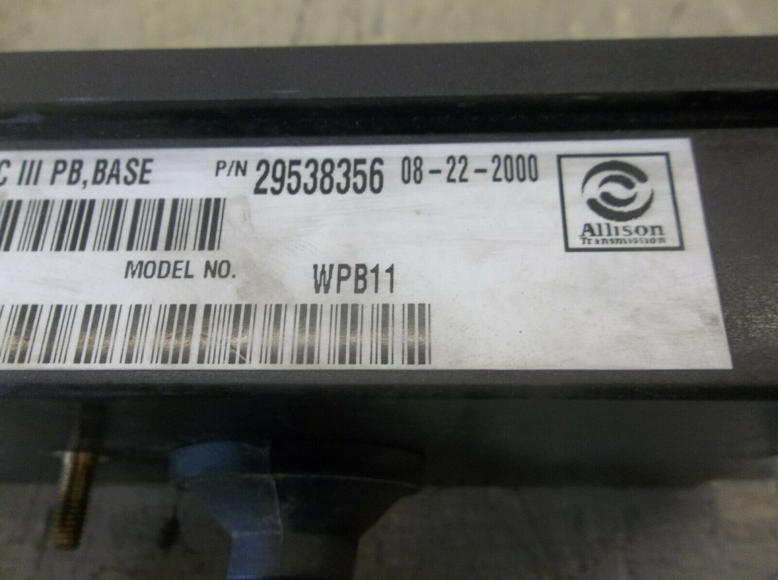 Allison Transmission WTECIII Push Button Shift Pad 29538356