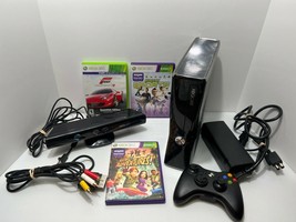 Microsoft Xbox 360 Slim Console 250 GB W/  Kinect Controller &amp; 3 Games T... - $140.00